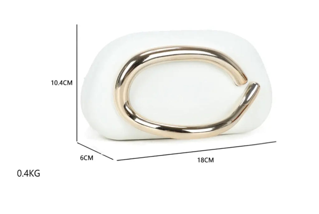 Bolso Glam ring blanco