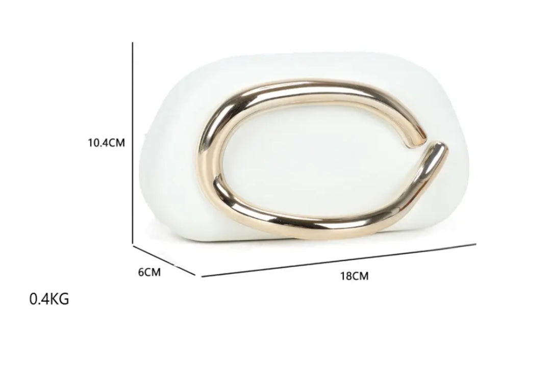 Bolso Glam ring blanco