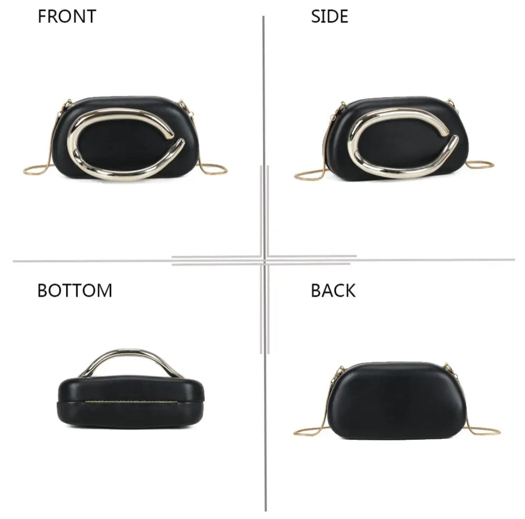 Bolso glam ring negro
