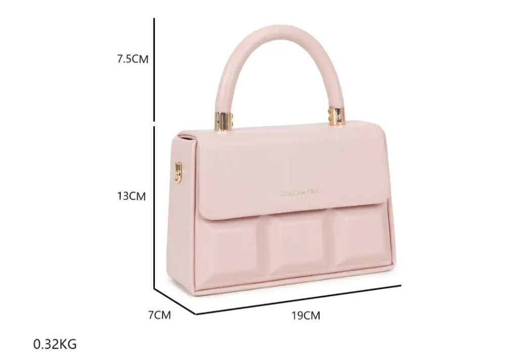 Bolso chocolate rosa