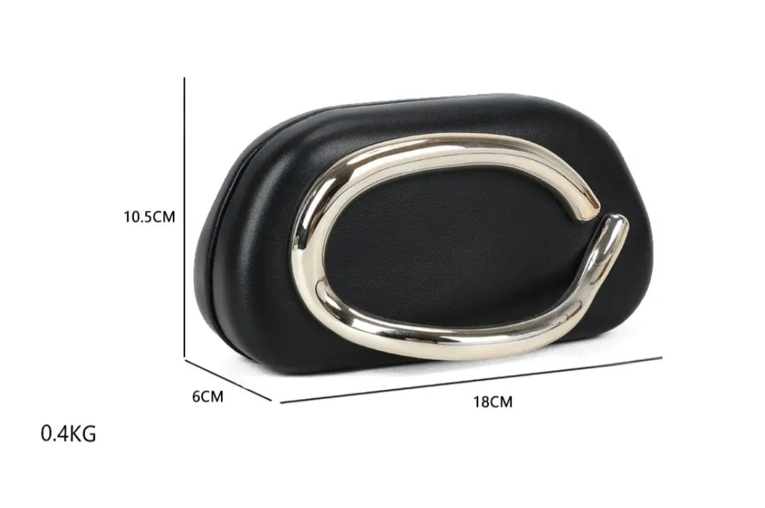 Bolso glam ring negro