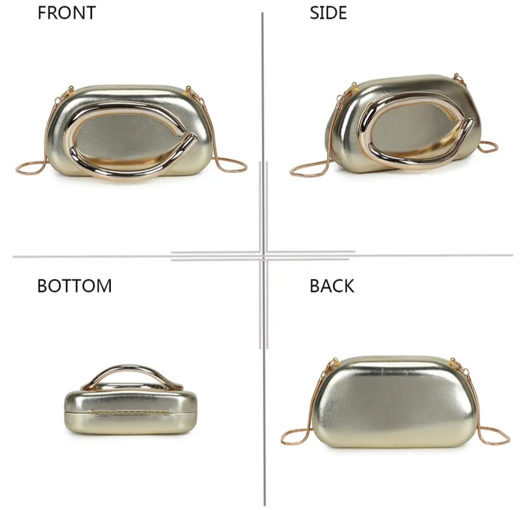 Bolso glam ring dorado