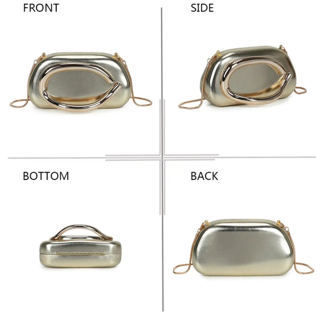 Bolso glam ring dorado