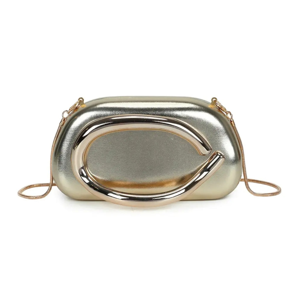Bolso glam ring dorado