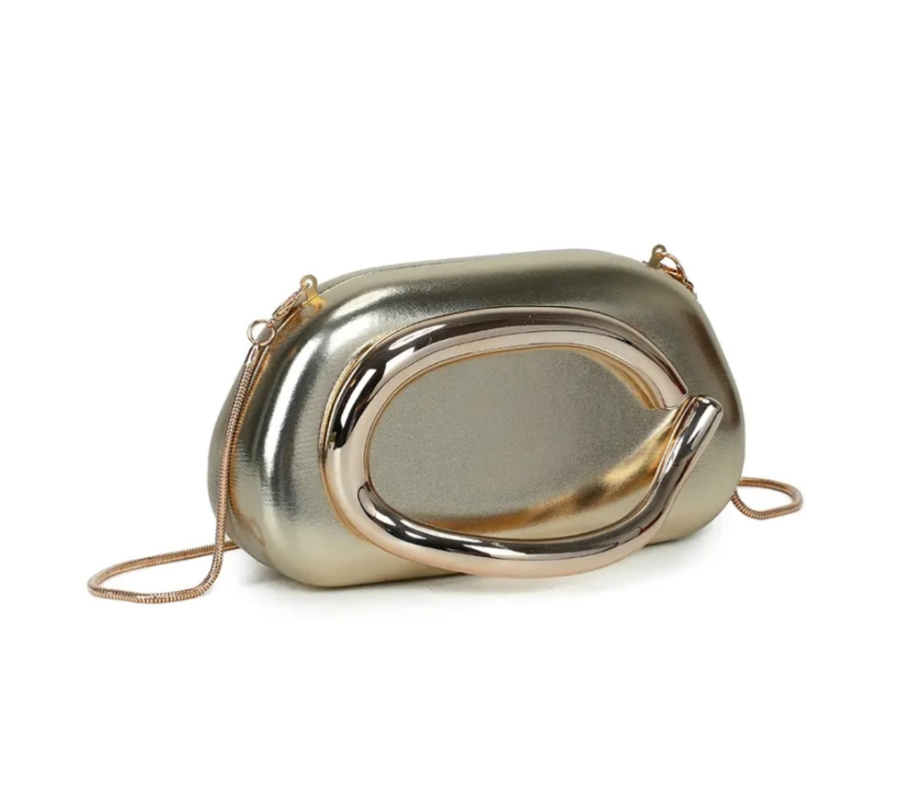 Bolso glam ring dorado